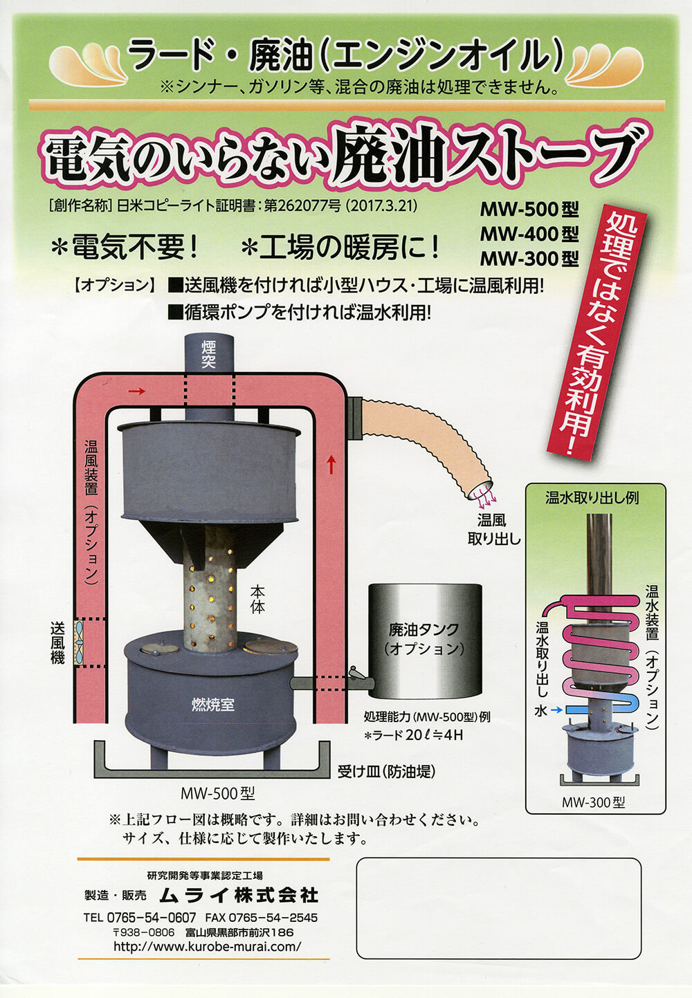 廃油ストーブ